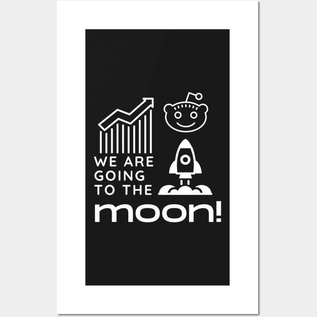 To the Moon With Gamestonk Wall Art by RareLoot19